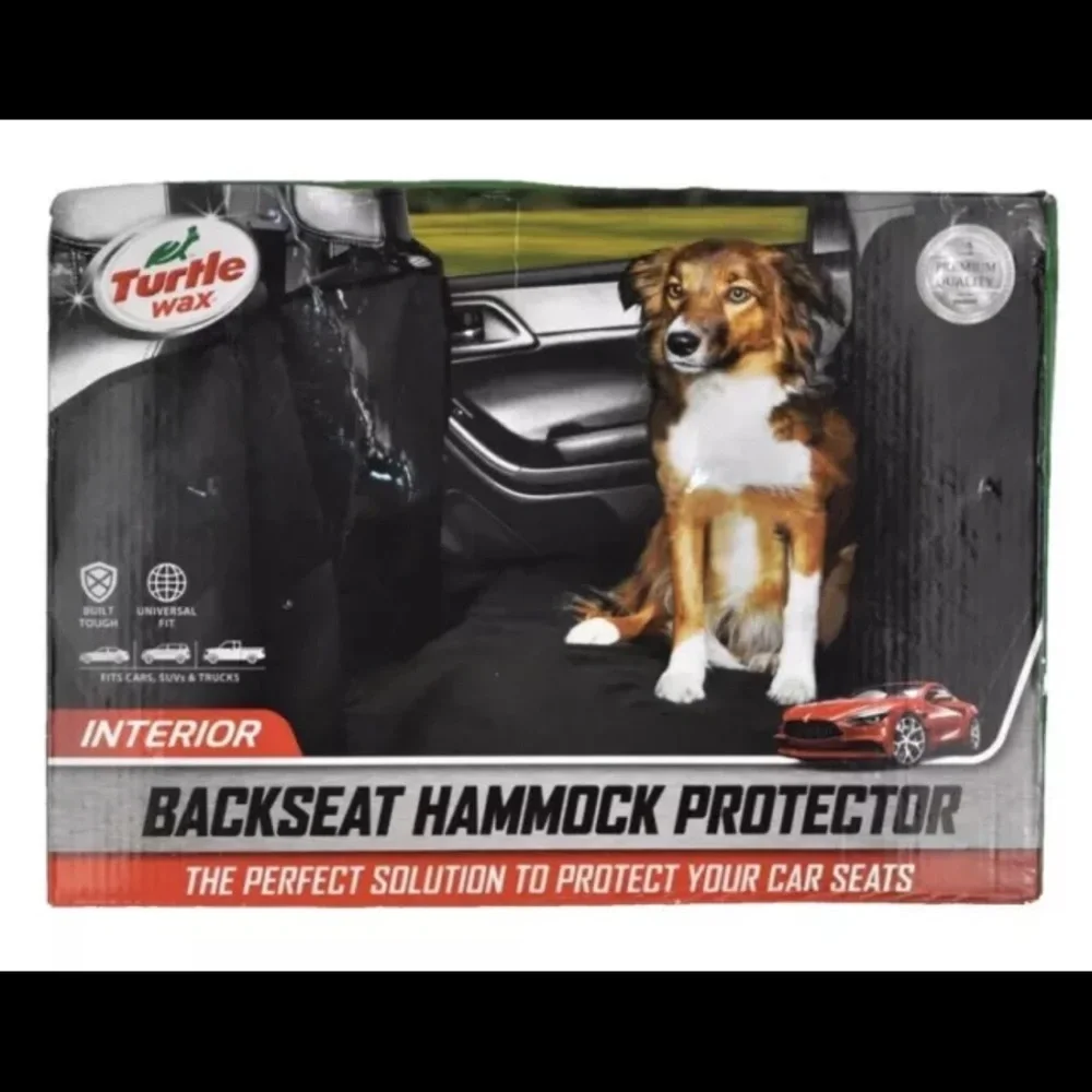 TURTLE WAX UNIVERSAL BACK REAR SEAT COVER HAMMOCK FOR PET DOG NIB